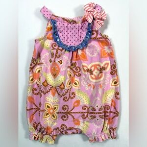 MATILDA JANE Baby Girl 3–6M Boho Floral Bubble Whimsical Cottagecore Retro‎